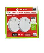 First Alert 2 in 1 Smoke and Carbon Monoxide Alarms with Voice Alerts  2... - $32.67