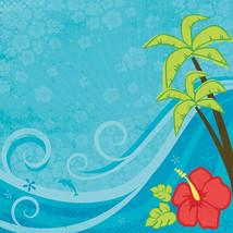 Scrapbook Paper 3D Tropical Travel 12 X 12 Inches - £12.39 GBP