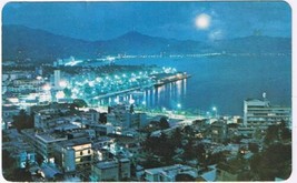 Mexico Postcard Acapulco Panoramic Night View - £2.33 GBP
