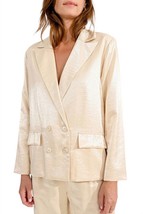 Molly Bracken double-breasted blazer in Beige - £44.27 GBP