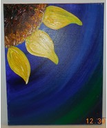 Original Oil Painting On Canvas 16&quot; x 20&quot; Floral Abstract Art #3 - £26.60 GBP