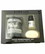 Byron &amp; Co. Focus Aromatherapy Set with Scented Candle, Oil Blend &amp; Arom... - $19.79