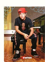 Austin Mahone teen magazine pinup clipping Teen Idol Twist red hat - $2.50