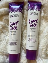 NOT YOUR MOTHERS CURL TALK EXFOLIATING SCALP SCRUB SET OF 2 NEW - £14.99 GBP