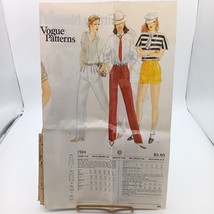 UNCUT Vintage Sewing PATTERN Vogue 7324, Ladies 1970s Pants and Shorts, ... - £6.17 GBP