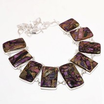 Copper Charoite Gemstone Handmade Fashion Ethnic Necklace Jewelry 18&quot; SA 2578 - £11.95 GBP