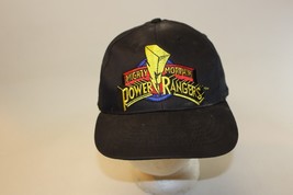 VTG Mighty Morphin Power Rangers Black Snapback Hat Cap High Point Tag Child Sz - £7.78 GBP
