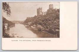 Durham Cathedral Prebend Bridge England Sepia Photograph 1940s Vintage Postcard - $14.45