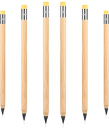 6 Pieces Inkless Pen Erasable Everlasting Wooden Pencil Inkless Wood Pen... - £16.24 GBP