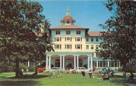 Pinehurst North Carolina~Carolina Hotel~South&#39;s Finest &amp; Exclusive Postcard 1950 - £6.82 GBP