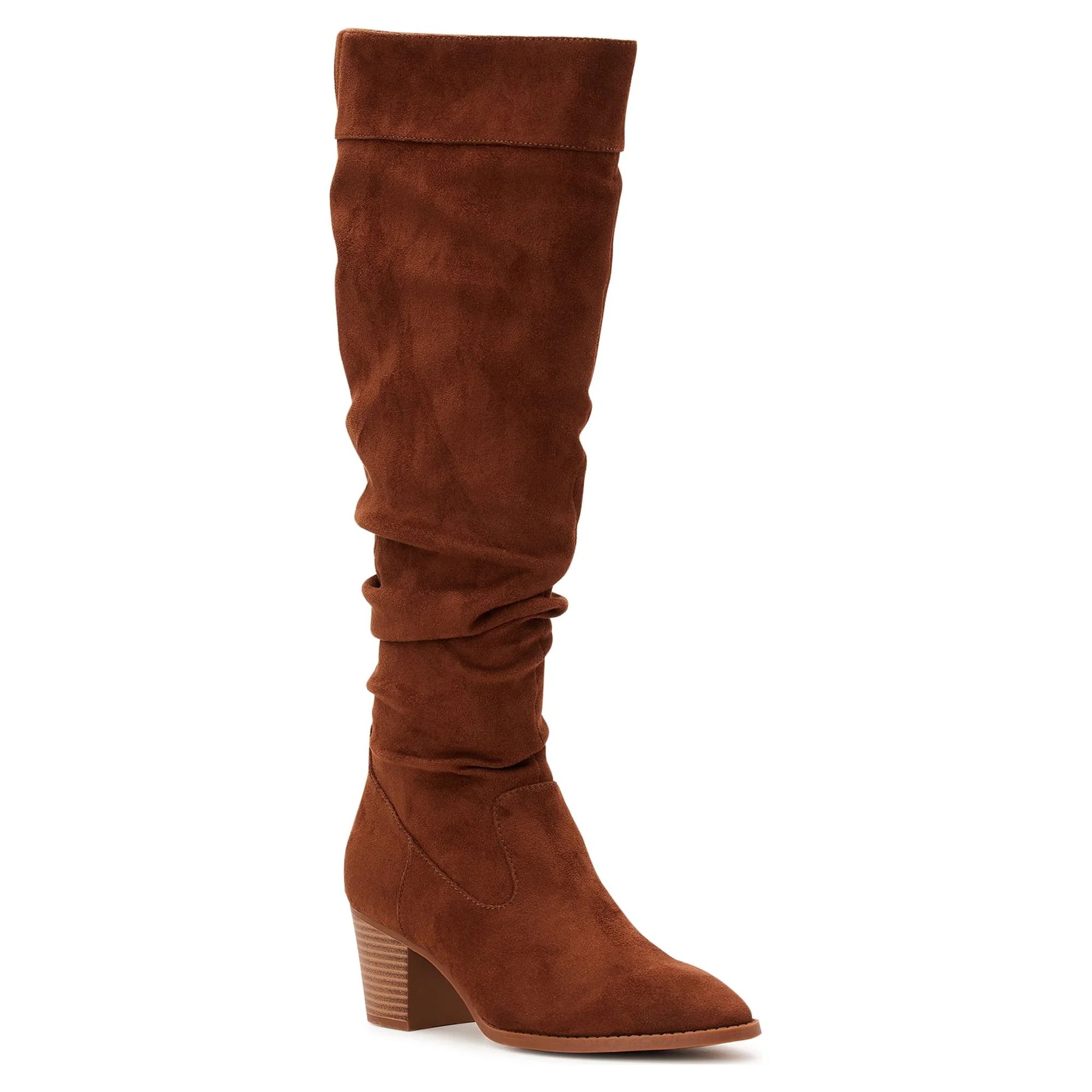 Time and Tru Women_s Tall Heeled Slouch Boots, Sizes 6-11 - £16.18 GBP