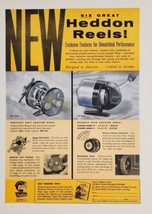 1962 Print Ad Heddon Fishing Reels Heritage Bait Cast &amp; Scandia Dowagiac,MI - £15.82 GBP