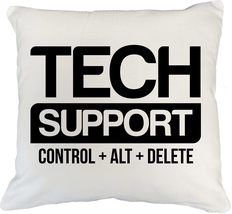 Tech Support. Control-Alt-Delete. Funny and Techie Pillow Cover For Wome... - $24.74+