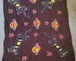 Uzbek Suzani Style Scarf Tablecloth Window Covering Planet Saturn Stars ... - $24.99