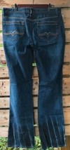 Twenty X Houston Jeans Embroiderd Pkts Sz 13/14 x 34 (35&quot;?) Low Rise Dyed Hem  - £23.11 GBP