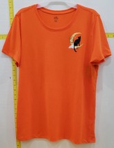 Way To Celebrate Women&#39;s Halloween Meow Cat Moon T-Shirt Orange Size XL (16-18) - $14.84