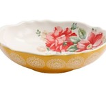 Four (4) Pioneer Woman ~ Stoneware ~ Vintage Floral ~ YELLOW ~ 7.5&quot; Past... - $46.75