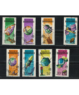 BURUNDI  1965 Very Fine Precancel LH  Stamps Set Scott # 126-133 &quot; SPACE &quot; - £1.45 GBP