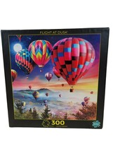 Jigsaw Puzzle Flight at Dusk Hot Air Balloons 300 Piece Buffalo Games COMPLETE - £10.27 GBP