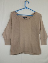 American Eagle Womens Size Xs Beige 3/4 Sleeve Knit Blouse Shirt - £7.98 GBP