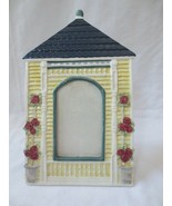 Vintage Ceramic Picture Frame For 3.5 x 5 Photo w/ Stand House Home Roses - £7.86 GBP