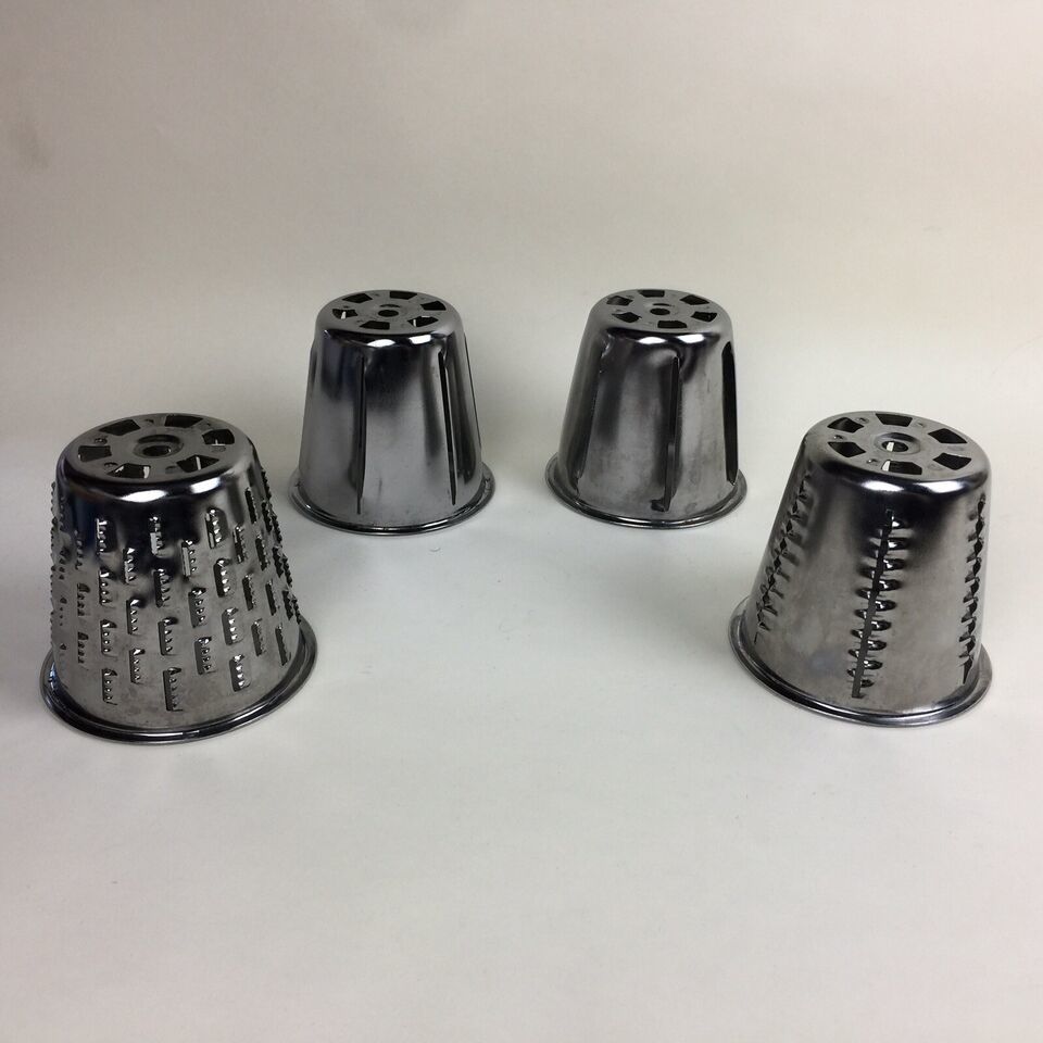 4 KitchenAid RSVA Stand Mixer Cone Blade Attachments 2 Shredders 2 Slicers Used - $11.88