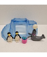 Littlest Pet Shop Zoo Polar Pets Vintage Kenner LPS Penguins &amp; Seal- Inc... - $550.41 MXN