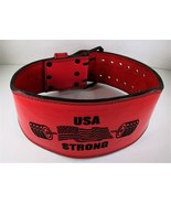 Powerlifting Fitness Weight Lifting 6" Belt 4" Taper 8mm Thick Lether & Suede - £44.15 GBP