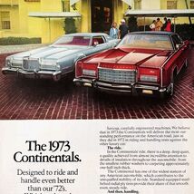 1973 Ford Lincoln Continental Advertisement Vintage Automobile Luxury DW... - $456.77 MXN
