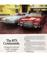 1973 Ford Lincoln Continental Advertisement Vintage Automobile Luxury DW... - $456.77 MXN