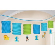 One Wild Boy 1st Birthday Paper Lantern Garland 12 Ft Long Party Decorat... - $132.30 MXN
