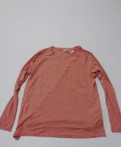 Anybody Ribbed Detail Long Sleeve Top With Side Slits (Light Mauve, Small) - £10.13 GBP