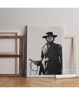 Clint Eastwood Canvas And Poster  Print Wall Art Canvas Black White Frame - $36.07 CAD+