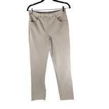 Quince Womens Ultra-Stretch Ponte Straight Leg 4-Pocket Pant Beige M Tall - £18.84 GBP
