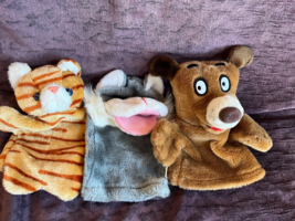 Vintage to Now Lot of Plush Orange Tabby Kitty Cat Gray White Schnauzer ... - $11.29