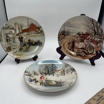Harley Davidson Christmas Collectors Plate 1990, 1992 &amp; 1993 Lot Of 3 - £21.08 GBP