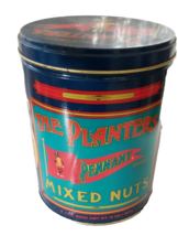 VTG Planters Peanuts Tin 1989 Limited Edition Mixed Nuts Can Empty 14 oz. Colors - £4.67 GBP