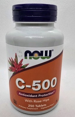 NOW Foods Vitamin C-500, 250 Tablets Exp11/2027 - $16.62