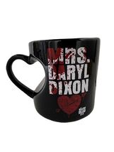 AMC Mrs Daryl Dixon Walking Dead Ceramic Heart Mug Cup 12 oz 2014 - $12.96