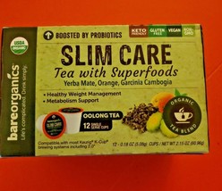 Slim Care Tea With Superfoods Gluten Free,Vegan,Non Gmo - £16.26 GBP