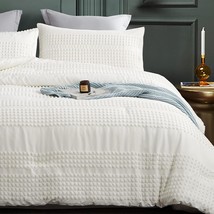 Cupocupa Queen Comforter Set: White Tufted Comforters Queen Size Sets Bedding - $71.74