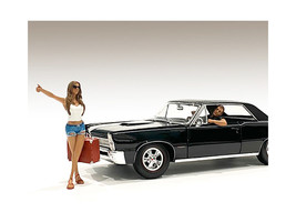 Hitchhiker 2 piece Figurine Set (White Shirt) for 1/18 Scale Models by American  - £25.77 GBP