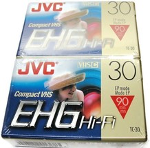 Jvc Compact Vhs 90 Min Ehg Hi-Fi Vhs C Camcorder Cassette Tape TC-30 New Sealed - £15.79 GBP