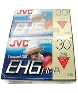 JVC Compact VHS 90 min EHG Hi-Fi VHS C Camcorder Cassette Tape TC-30 NEW... - £15.56 GBP