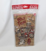 Vintage 2001 Looney Tunes 15 LUNCH BAGS Sealed w/ Tasmanian Devil on Motorcycle - £15.72 GBP