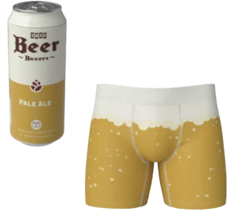 SWAG Novelty Gift Men&#39;s Underwear Boxer Briefs Beer Can PALE ALE Size S - £7.74 GBP