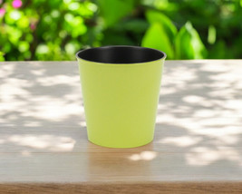 5&quot; Lime Green Recycled Plastic Indoor Outdoor Round Pot Planter - $82.30 CAD