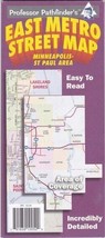 Professor Pathfinder&#39;s East Metro Twin Cities Fold up Street Map - $19.80