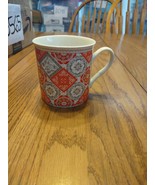 Pier 1 Coffee Tea Cup Mug Red/Gray-Brand New-SHIPS N 24 HOURS - €30,20 EUR