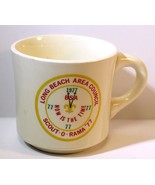 Vintage LBAC Scout O Rama Boy Scout Coffee Cup Mug Long Beach 1977 BSA - £12.55 GBP